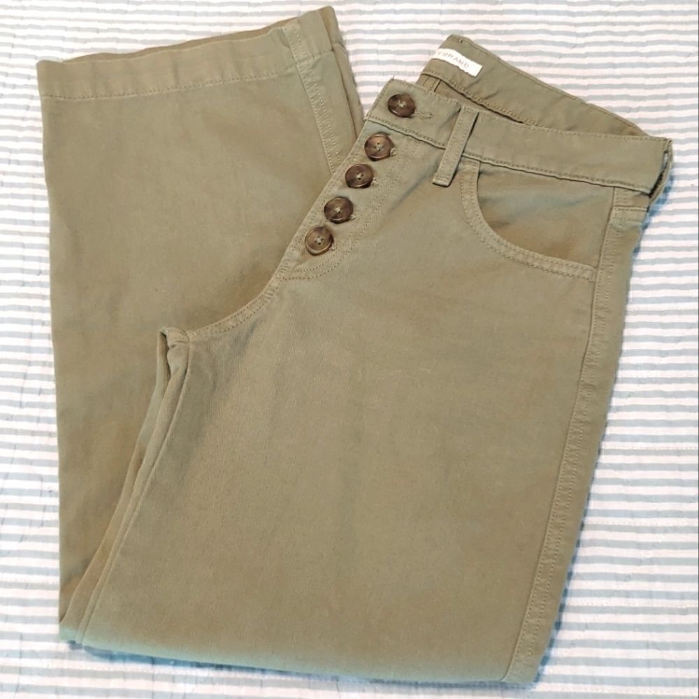 Lucky Brand Mid-rise Button-up Capris